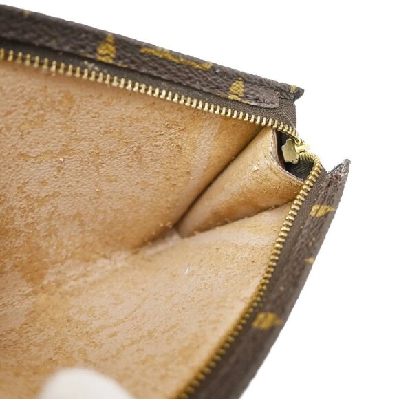 LOUIS VUITTON LV Bucket PM Pouch Bag Monogram Leather Brown France 67KB284 - Picture 11 of 14